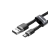 Kabel USB micro 0.5m czarno-szary Baseus CAMKLF-AG1 2.4A